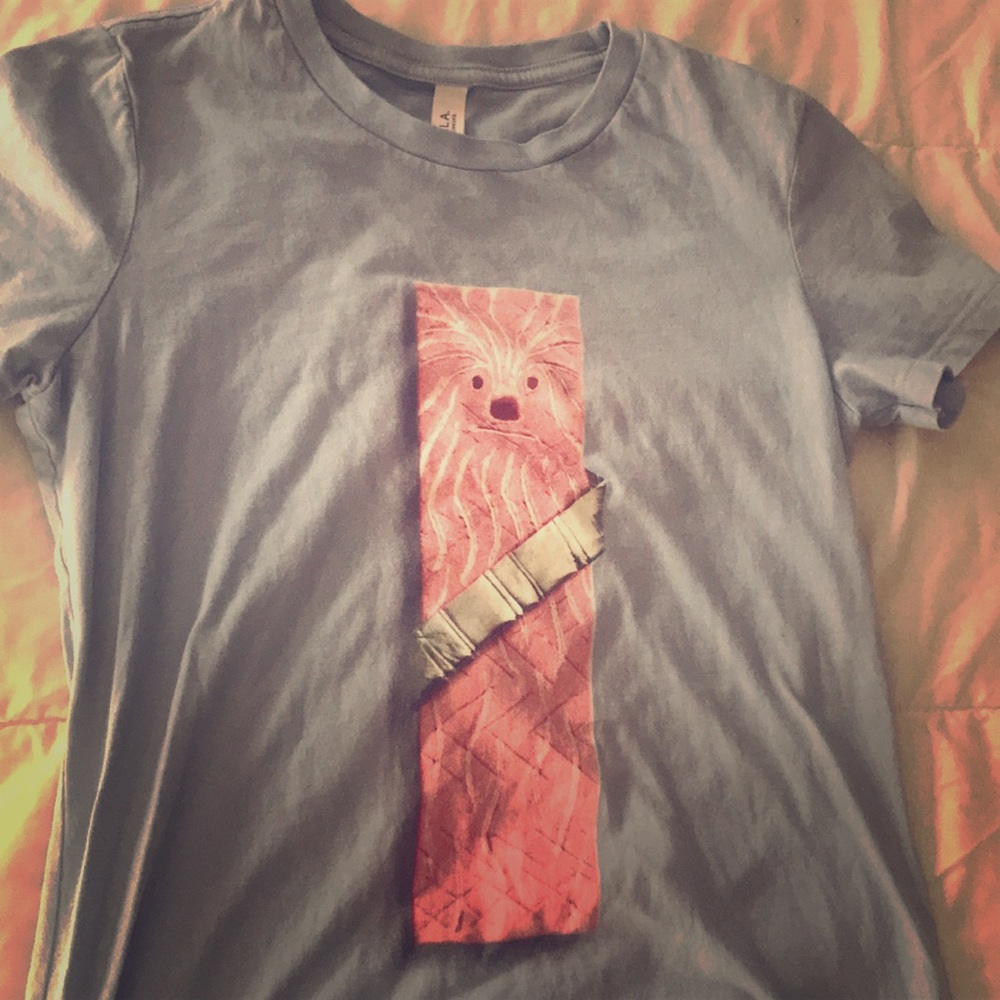 Threadless Large Womens Chewbacca Tee- runs small!